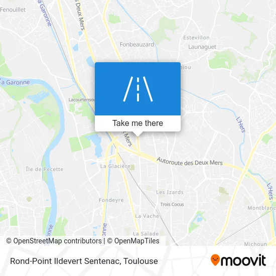 Rond-Point Ildevert Sentenac map