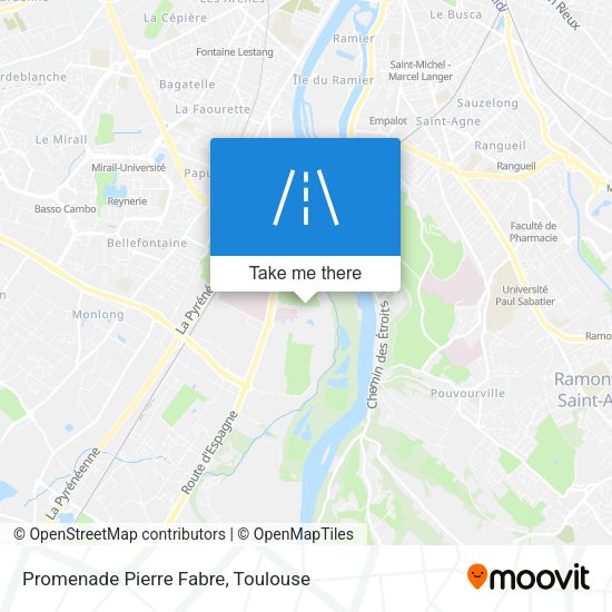 Promenade Pierre Fabre map