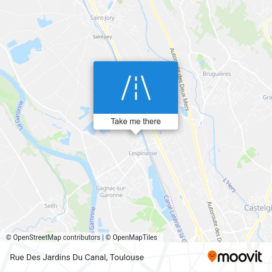 Rue Des Jardins Du Canal map