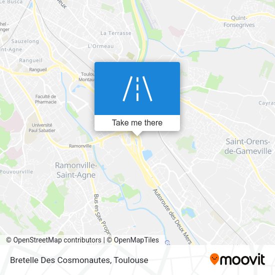 Bretelle Des Cosmonautes map