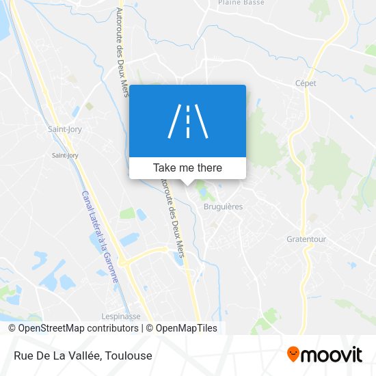 Rue De La Vallée map