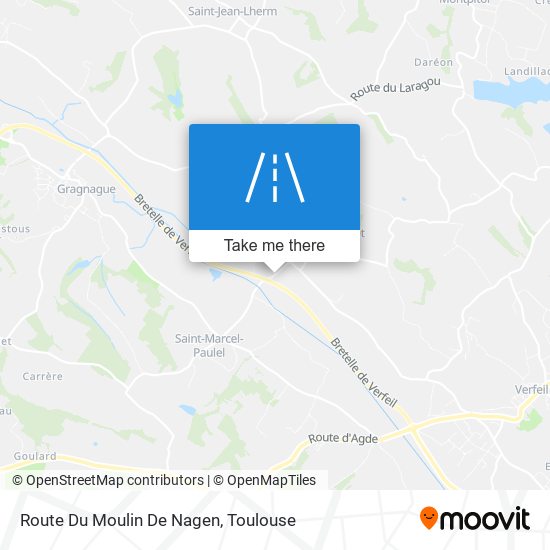 Route Du Moulin De Nagen map