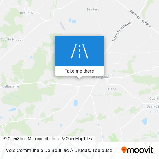 Voie Communale De Bouillac À Drudas map