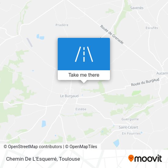Chemin De L'Esquerré map