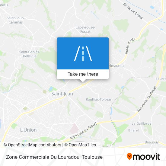 Zone Commerciale Du Louradou map