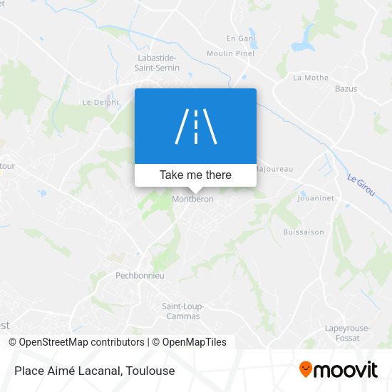 Place Aimé Lacanal map
