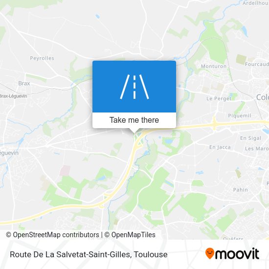 Route De La Salvetat-Saint-Gilles map