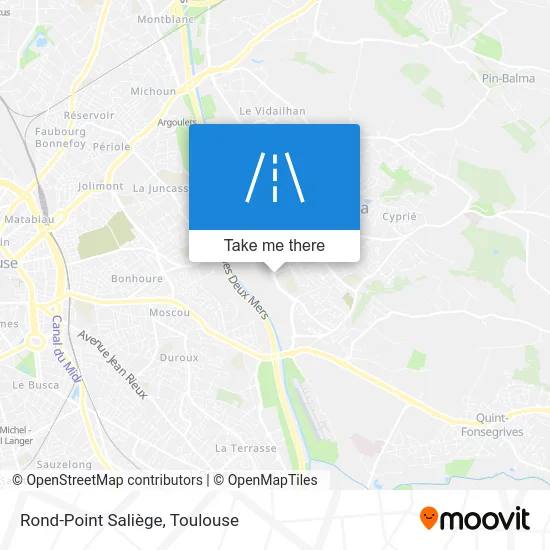 Rond-Point Saliège map