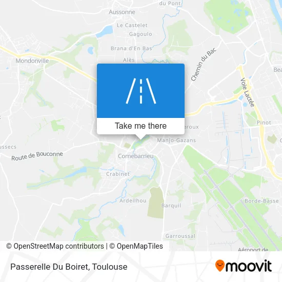 Passerelle Du Boiret map