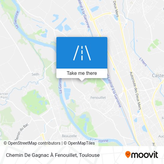 Chemin De Gagnac À Fenouillet map