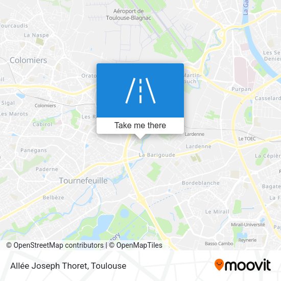 Allée Joseph Thoret map
