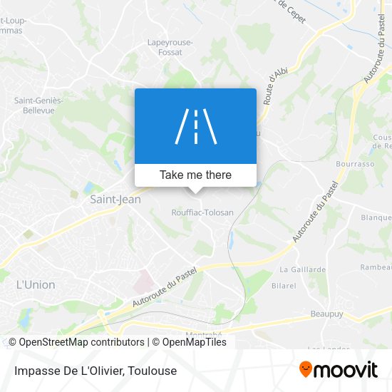 Impasse De L'Olivier map