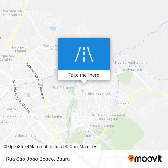 Rua São João Bosco map