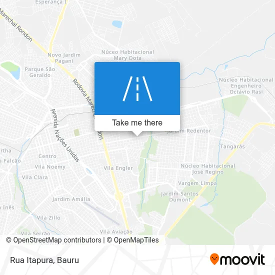 Rua Itapura map