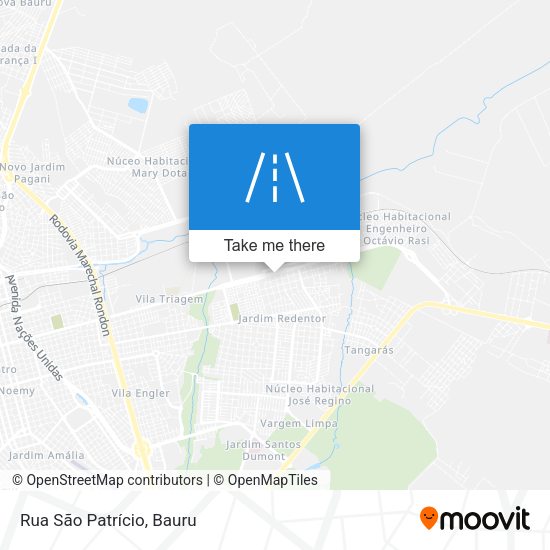 Rua São Patrício map