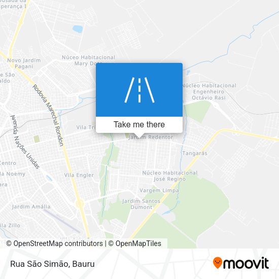 Rua São Simão map