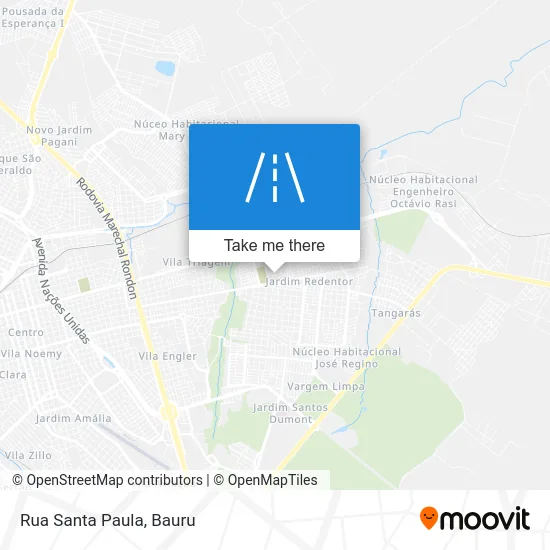 Rua Santa Paula map