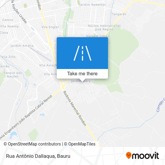 Rua Antônio Dallaqua map