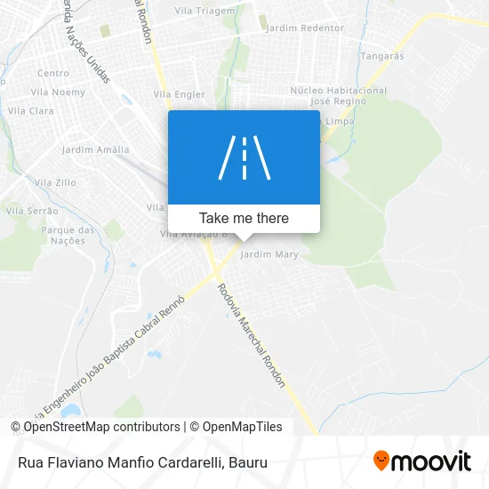 Rua Flaviano Manfio Cardarelli map