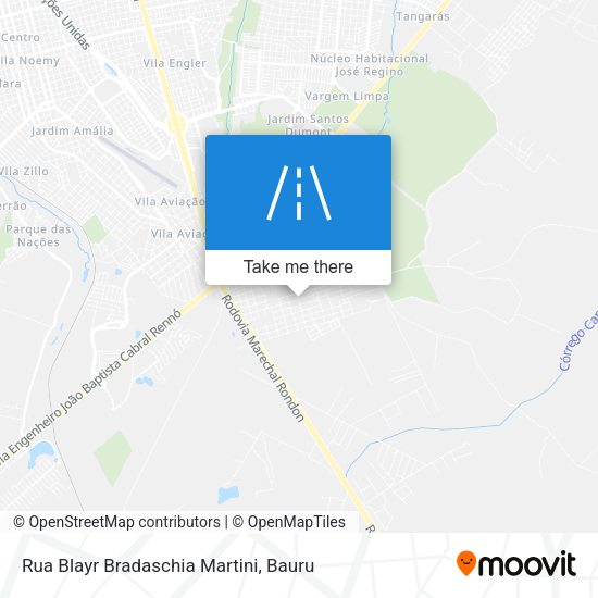 Rua Blayr Bradaschia Martini map