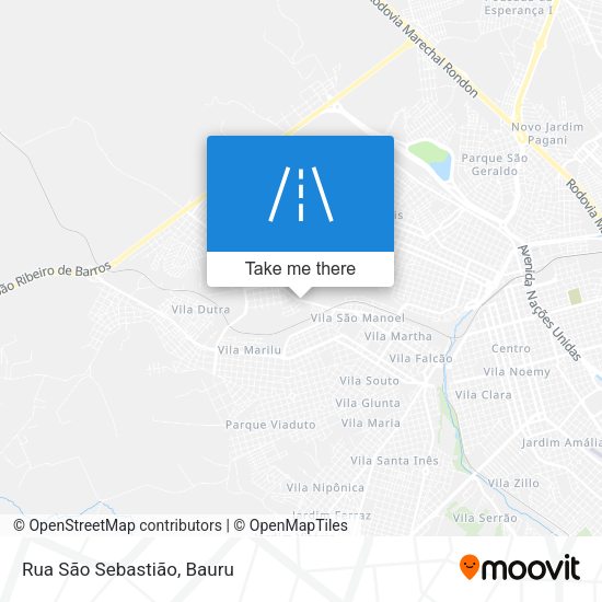 Rua São Sebastião map