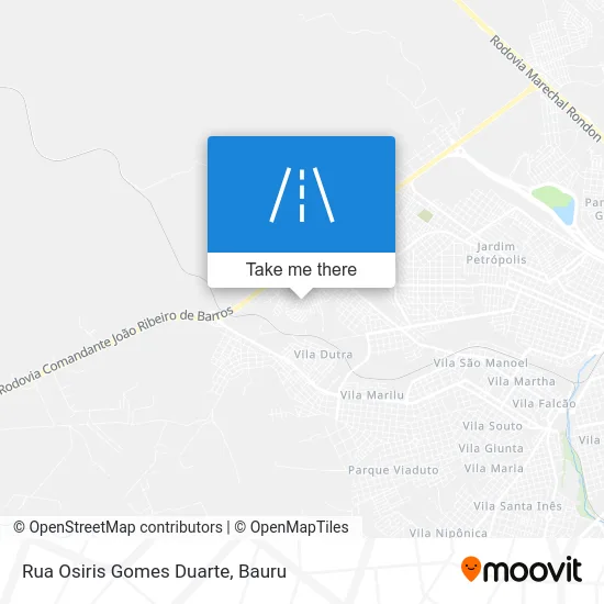Rua Osiris Gomes Duarte map