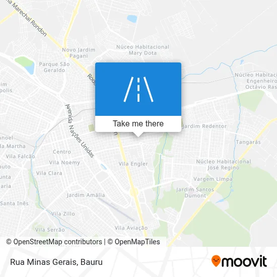 Rua Minas Gerais map
