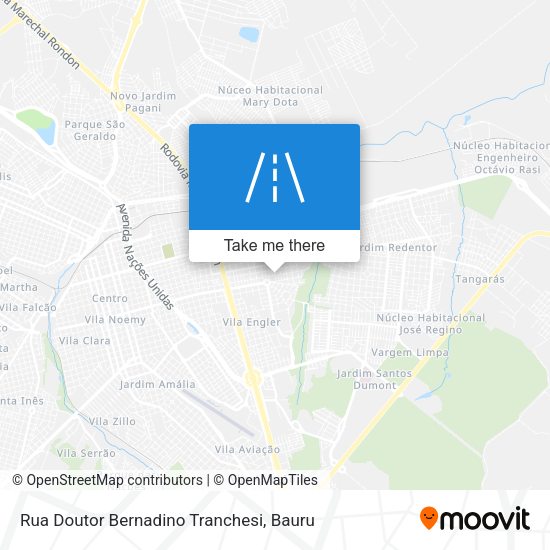 Rua Doutor Bernadino Tranchesi map