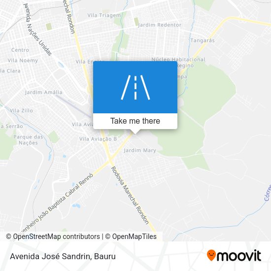 Avenida José Sandrin map