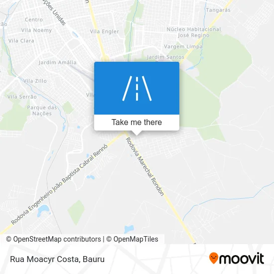 Rua Moacyr Costa map