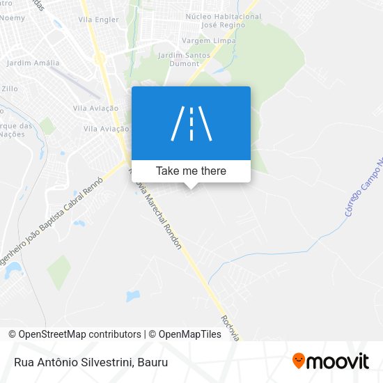 Rua Antônio Silvestrini map