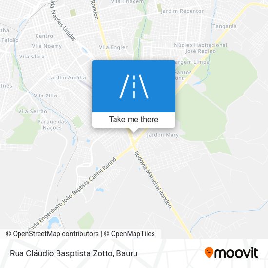 Rua Cláudio Basptista Zotto map
