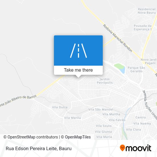 Rua Edson Pereira Leite map