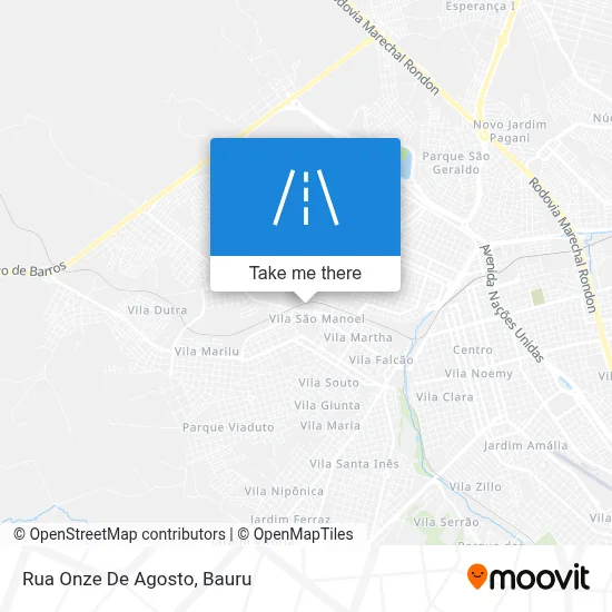 Rua Onze De Agosto map