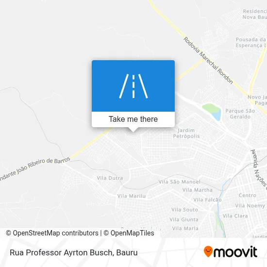 Rua Professor Ayrton Busch map