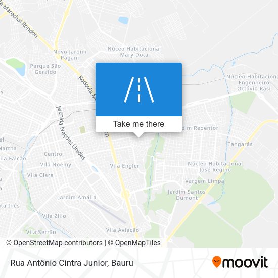 Rua Antônio Cintra Junior map