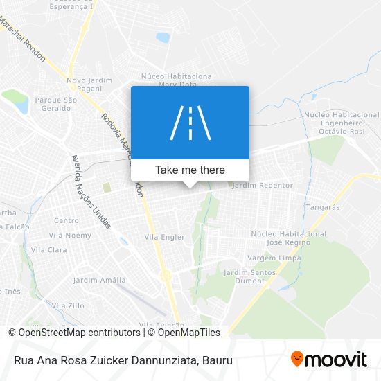 Rua Ana Rosa Zuicker Dannunziata map