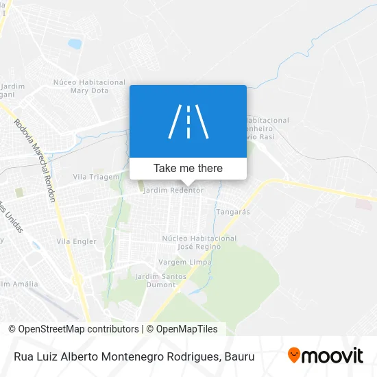 Rua Luiz Alberto Montenegro Rodrigues map