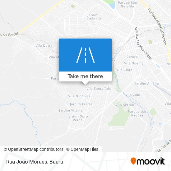 Rua João Moraes map