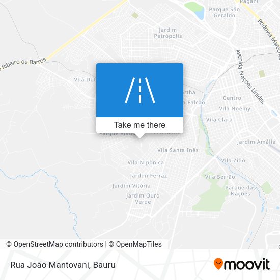 Rua João Mantovani map