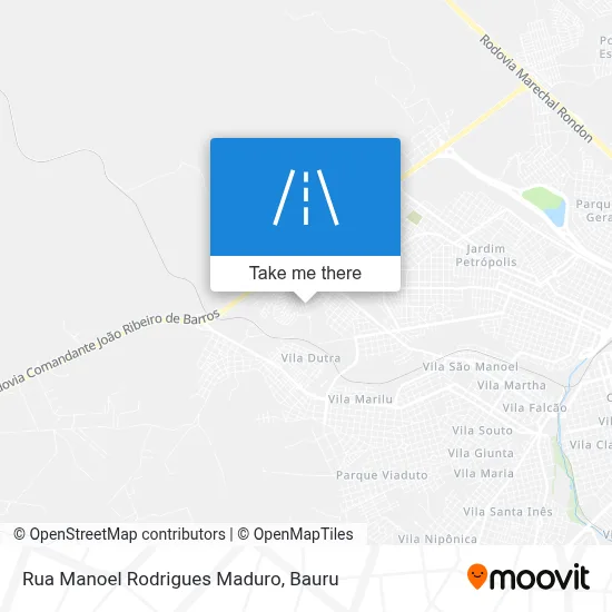Rua Manoel Rodrigues Maduro map