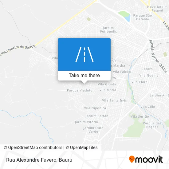 Rua Alexandre Favero map
