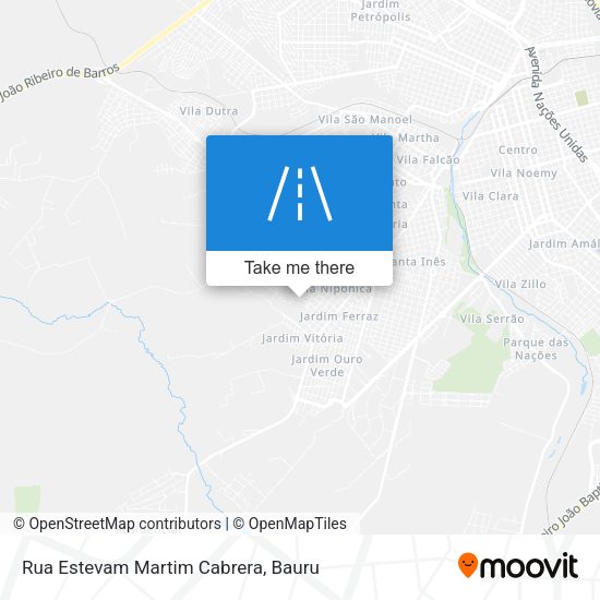 Rua Estevam Martim Cabrera map
