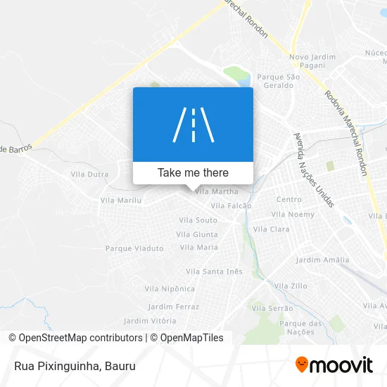Rua Pixinguinha map