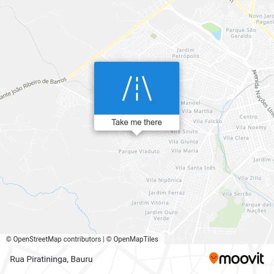 Rua Piratininga map