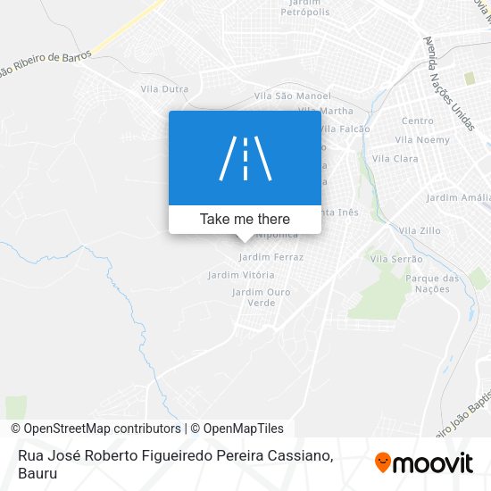 Rua José Roberto Figueiredo Pereira Cassiano map