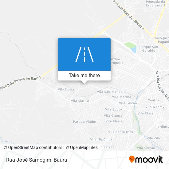 Rua José Samogim map