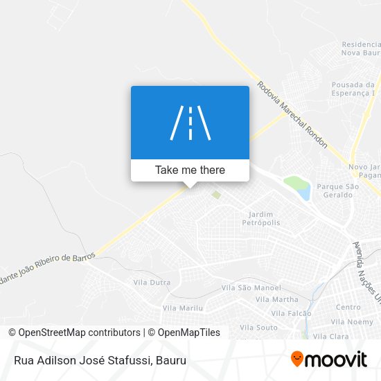 Rua Adilson José Stafussi map
