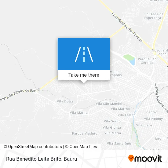 Rua Benedito Leite Brito map