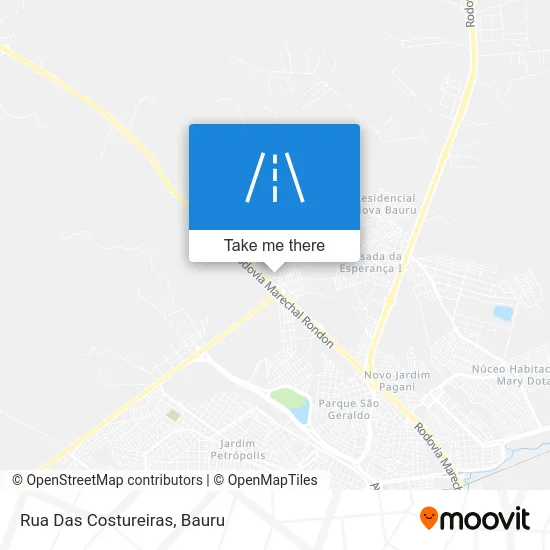 Rua Das Costureiras map